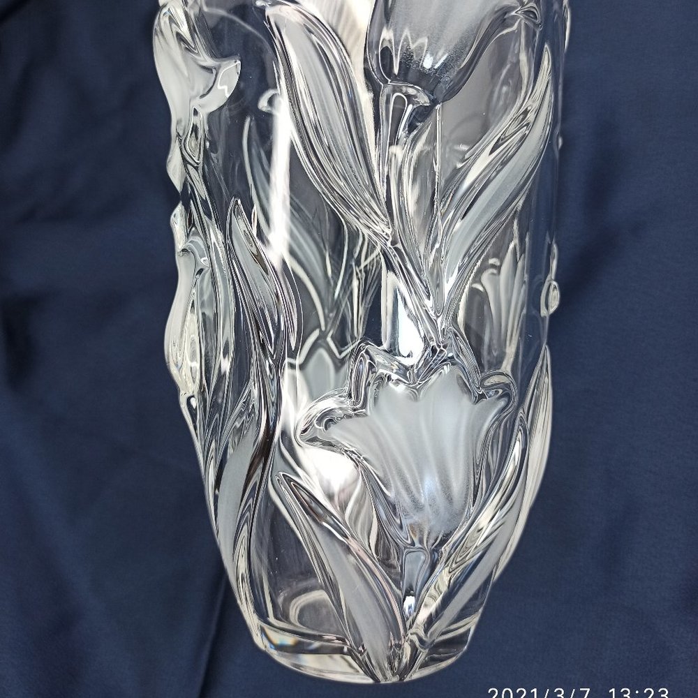 Tulip Christal Vase White Clear - Picture 2 of 6